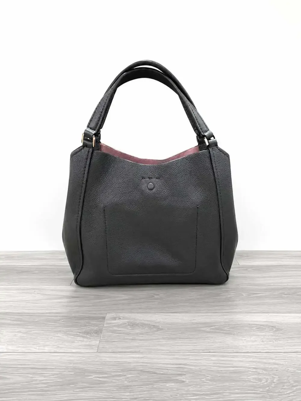 Kate Spade New York Talia Small Triple Compartment Black Leather Shoulder Bag